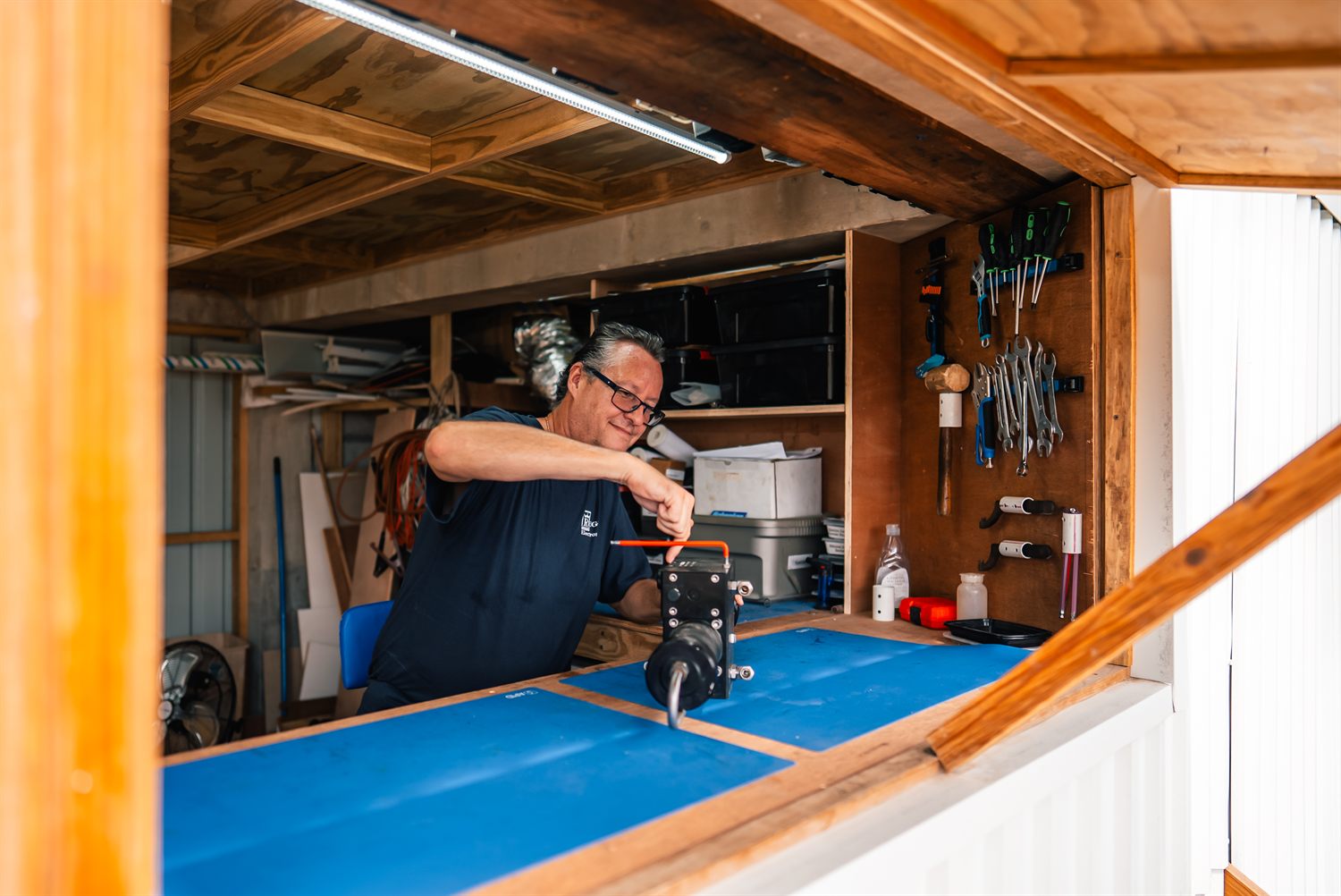 Regis Electronics hands-on installation work